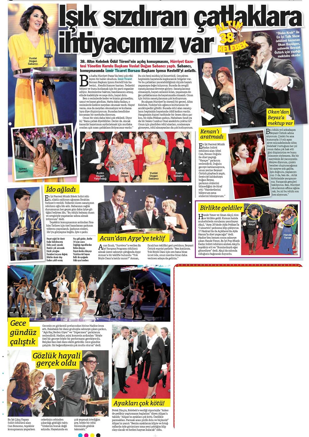 Hürriyet Gazetesi - Kelebek Eki - 15.06.2011